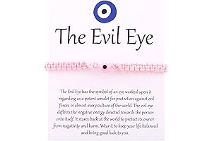 Pink Evil Eye Necklace - A Symbol of Protection and Luck