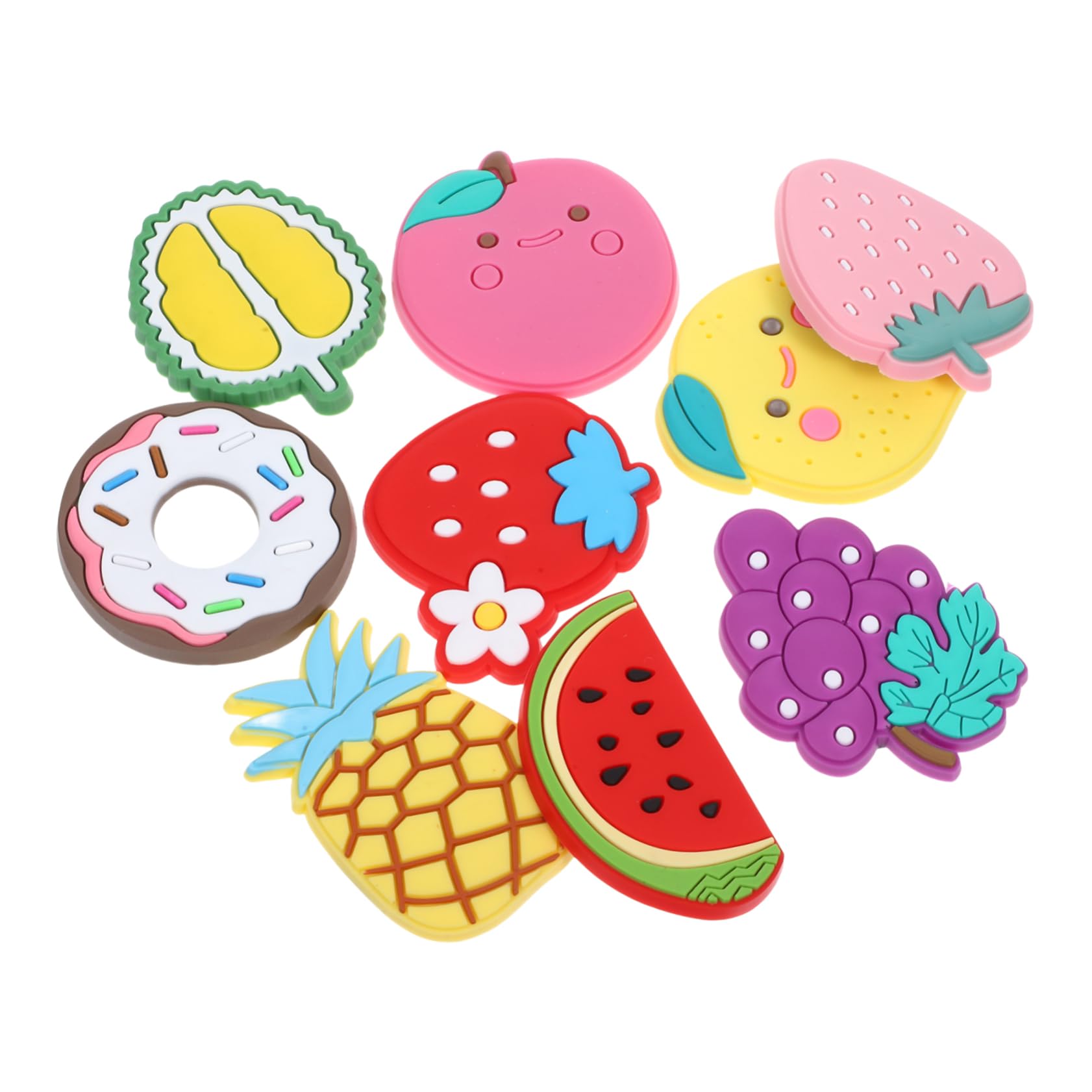 Aimant de fruits pour réfrigérateur 3D et décoration tableau blanc mignonne en PVC - 36 pièces