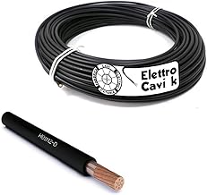 ELETTROCAVI K - Electric cable for welding machine 1 x 25 mm² in rubber copper H01N2-D black super flexible 11.1 mm diameter 1 pole professional copper made in Italy price per metre