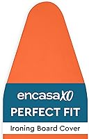 Vista 15 de Encasa XO Funda y Almohadilla para Tabla de Planchar 49"x18" - Cubierta Ancha para Tabla de Planchar de Fieltro de 4mm con Acolchado - Resistente al