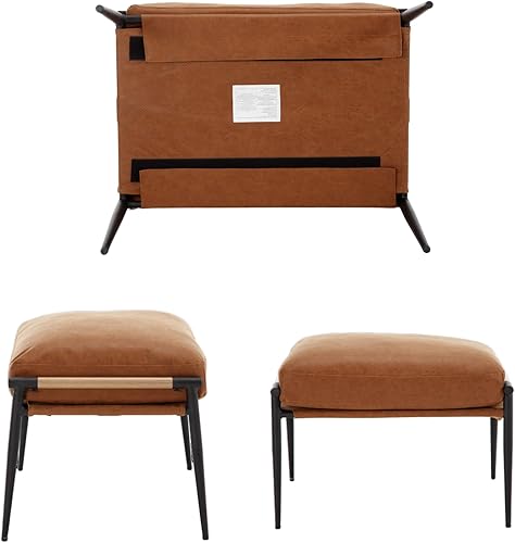 Miniatura 37 de DUOMAY Silla decorativa moderna Mid-Century, cómoda silla de sherpa para sala de estar, dormitorio, oficina, sillón de respaldo medio con patas de