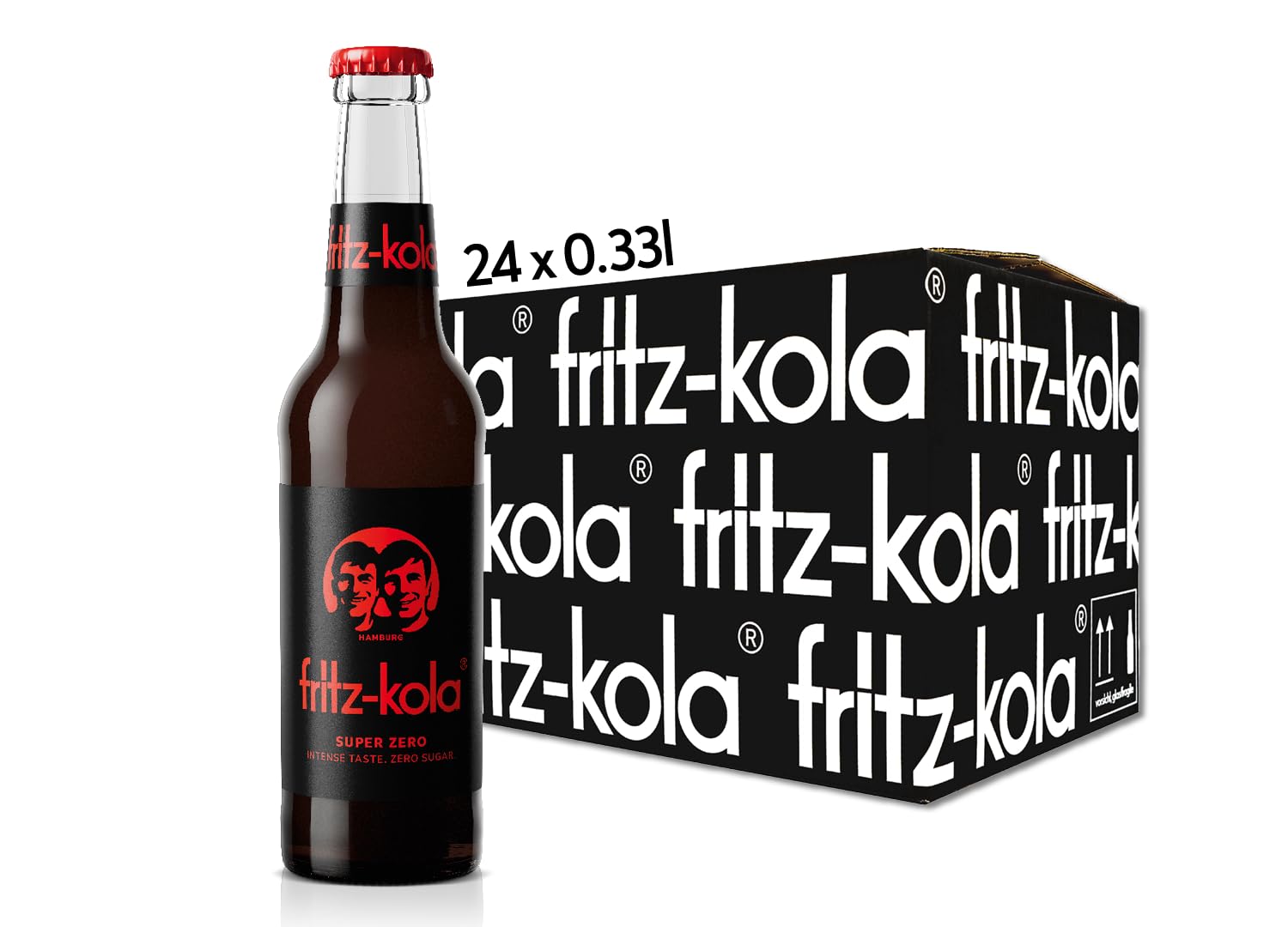 fritz-kola super zero (0,33l) x 24 unidades