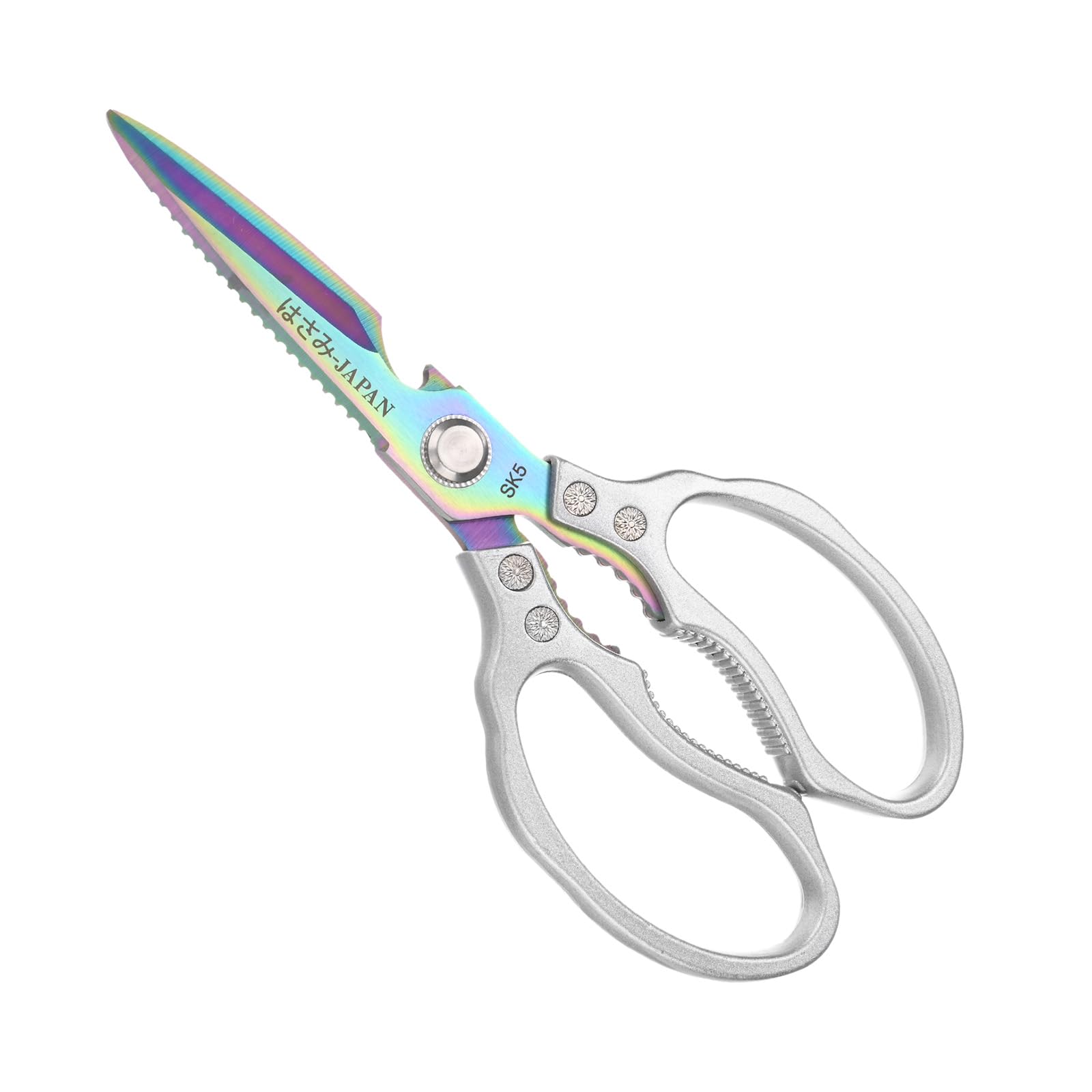 M METERXITY Kitchen Scissors, 9" Multi-Purpose Stainless Steel Electroplated Blade Heavy Kitchen Shears for Food/Poultry/Pizza/Herb, Lotus Handle