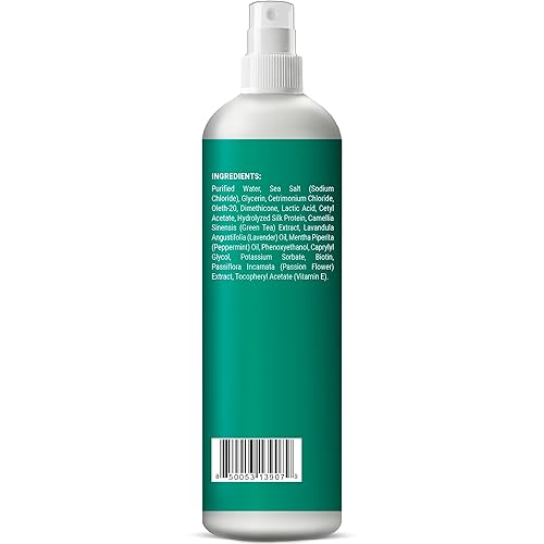 Miniatura 9 de SOULSPA PURE Spray de sal marina para cabello de hombres y mujeres, con biotina, menta y aceite de lavanda, peinados texturizados, definición de