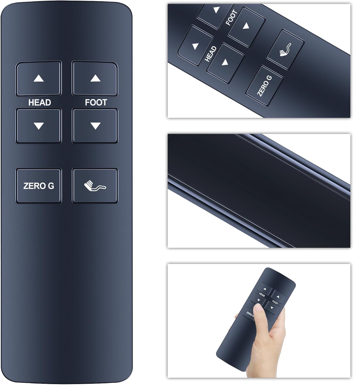 New Replacement Remote Control Compatible with Serta Smart Motion Beautyrest Okin Refined keeson Motion Adjustable Bed JLDK.27.10.06 RF258GA Essentials IV (4) and V (5) (Black