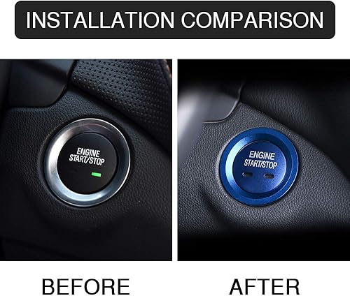 Miniatura 2 de CARFIB Calcomanías de botón de encendido para Chevrolet Chevy Equinox Malibu Sonic Traverse Trax, accesorios de calcomanías de arranque para tapas,