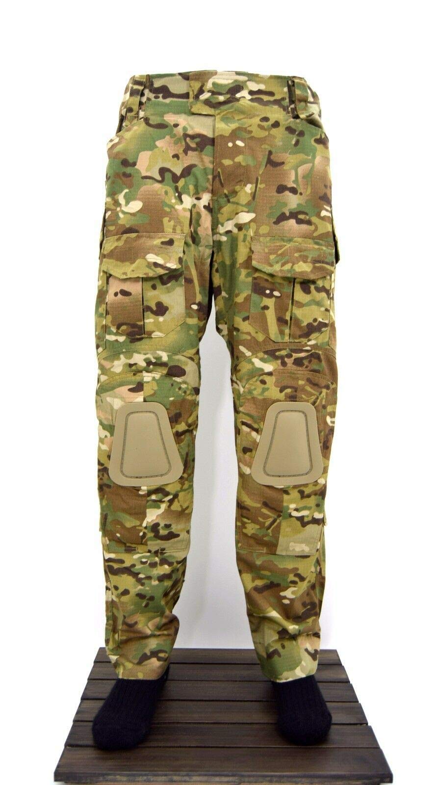Military Surplus G3 Warrior Combat Camo MTP Knee Pad Trousers (Large(Waist 34-36"))