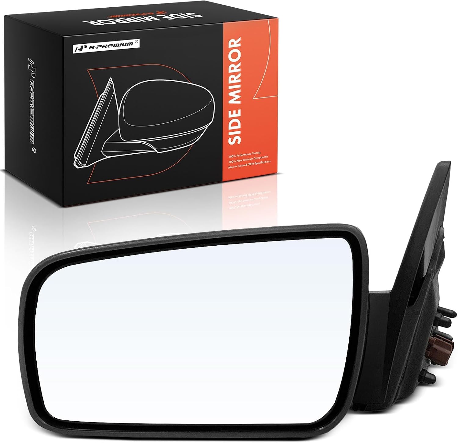 A-Premium Driver Side Power Door Mirror - Compatible with Ford Mustang 2005 2006 2007 2008 2009 - Non-Heated Non-Folding Black Texture Side View Mirror, Replace# 6R3Z17683AA