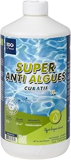 Anti-Algues Piscine - Action Curative Anti Eau Verte et Eau Trouble - Bouteille 1 Litre - EDG by AQUALUX International