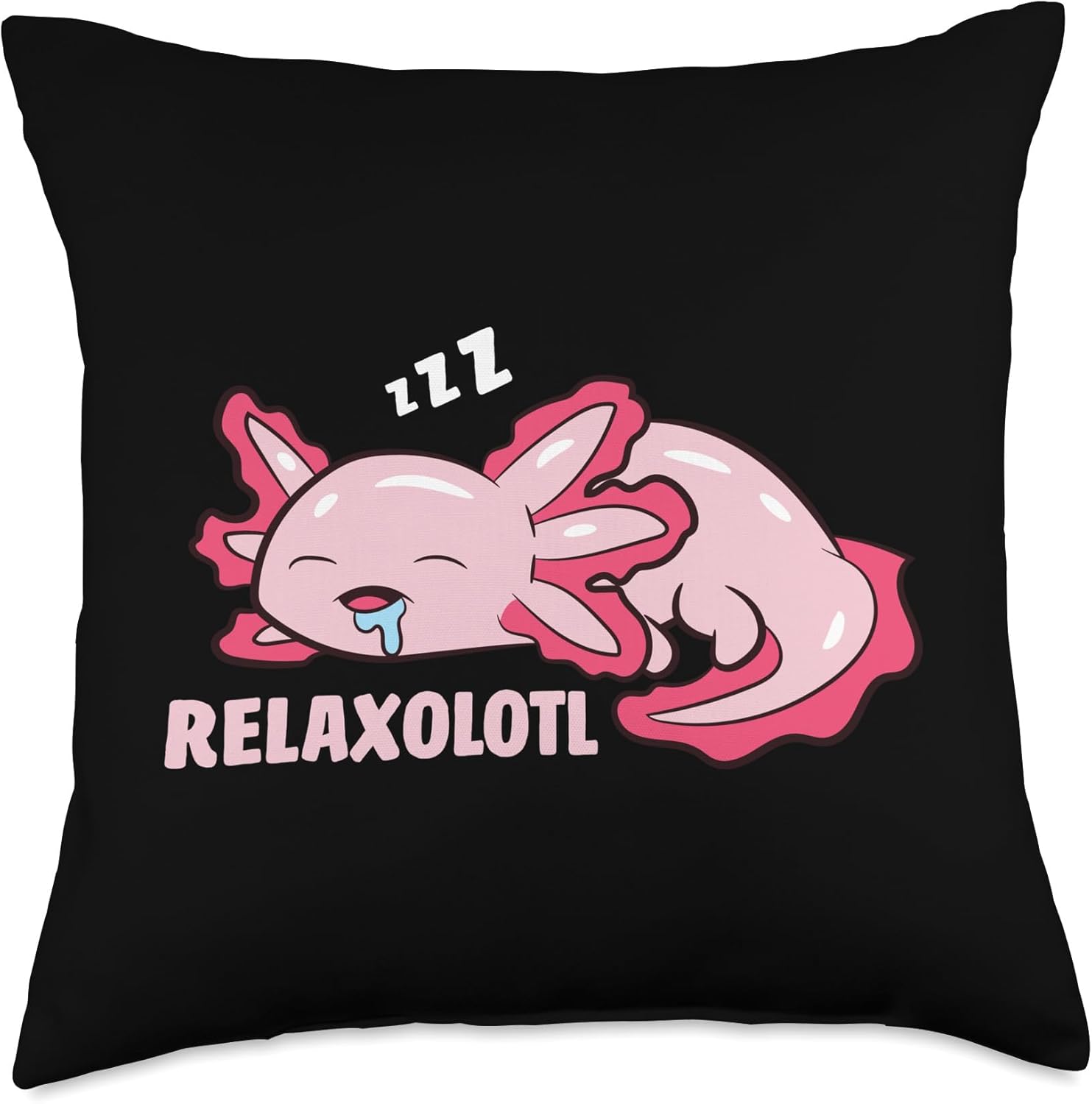 Cute Axolotl Lover Mexican Salamander Relaxolotl Throw Pillow