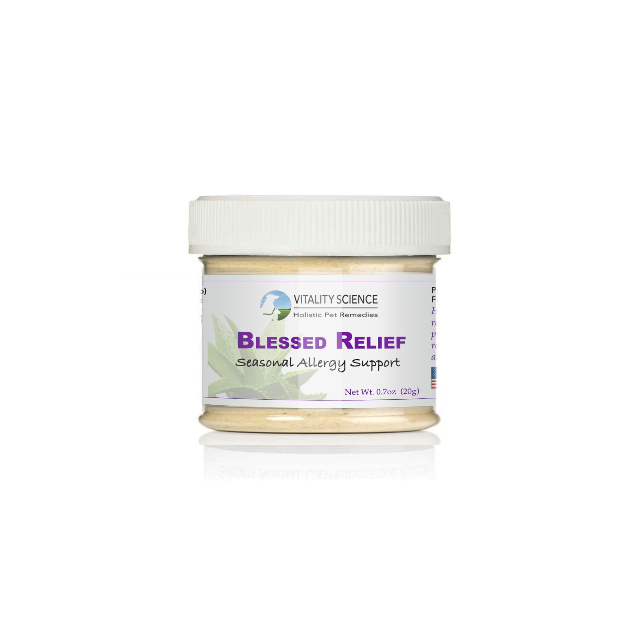 Blessed Relief for Cats | Seasonal Allergy Support | Improves Respiratory Function and Breathing | Heals Skin Helps Irritation (20g)