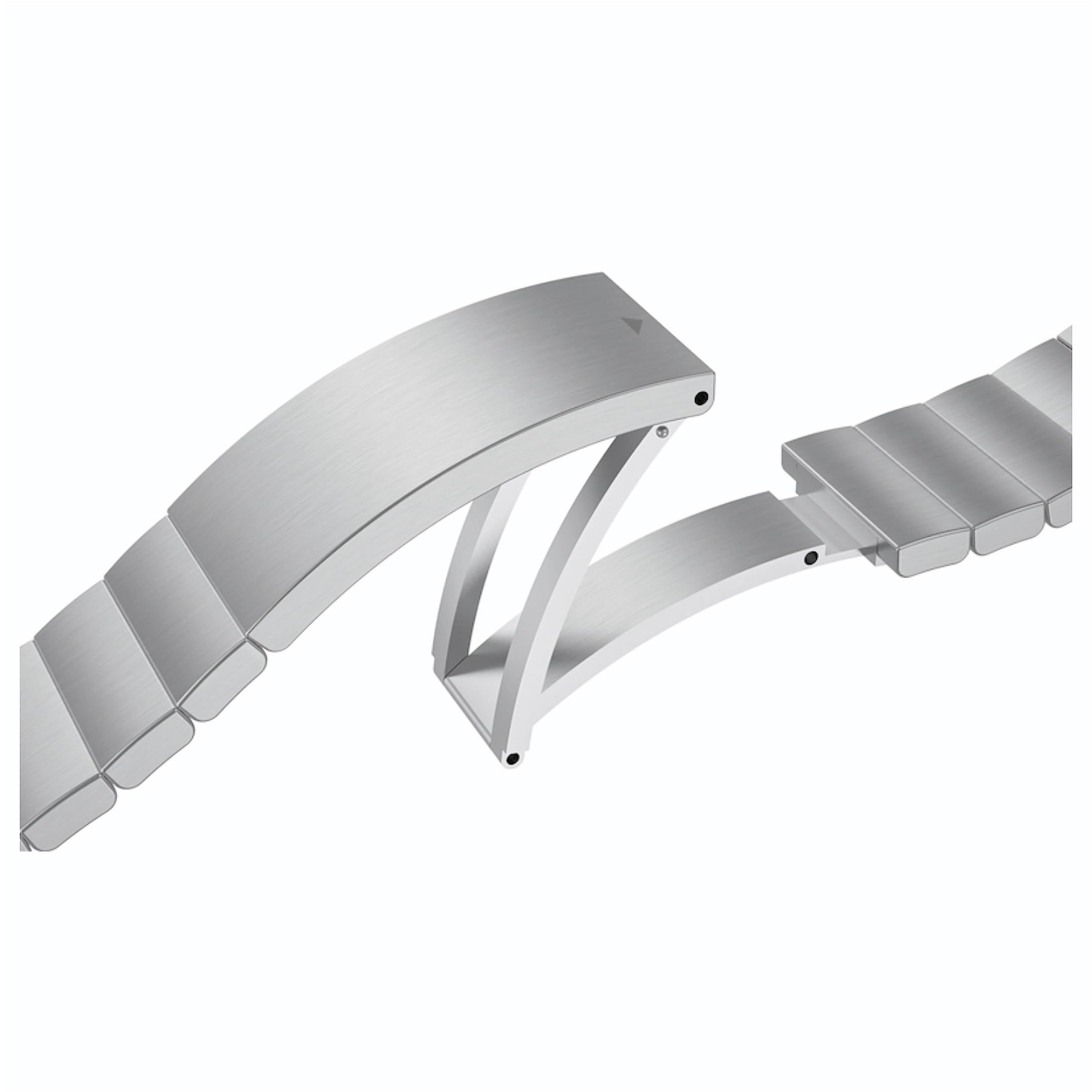Samsung Galaxy Watch4 Classic Metal Link Band, S/M, Silver, for 42MM Only, Includes Cleaning Cloth