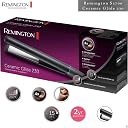 REMINGTON HAIR STRAIGHTNER CERAMIC GLIDE 230 S3700 | 4 x Protection - Anti Static - Ceramic - Tourmaline Ionic - Smooth glide coating | Fast heat up – ready to use in 15 seconds | Heat resistant storage pouch gallery image