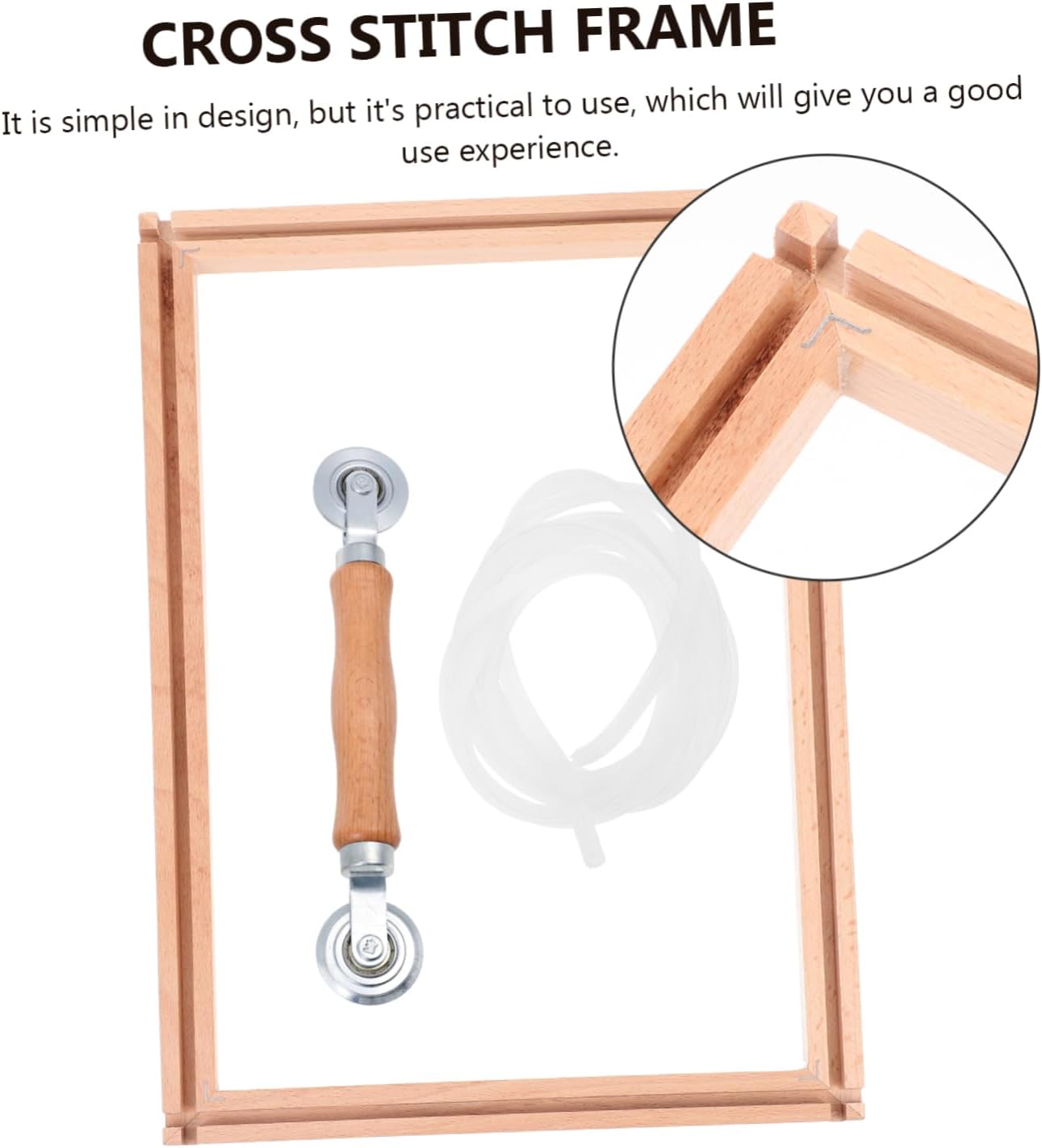 OHPHCALL Multifunctional Embroidery Stand Simple Frame Cross Stitch Pattern Holder for Adults Women