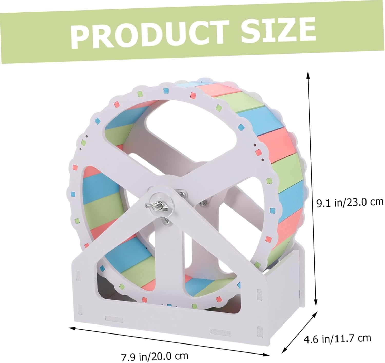POPETPOP Self Assembly Hamster Running Wheel Large Exercise Wheel with Stand for Hedgehogs Chinchillas Guinea Pigs Small Animals Pet Fitness