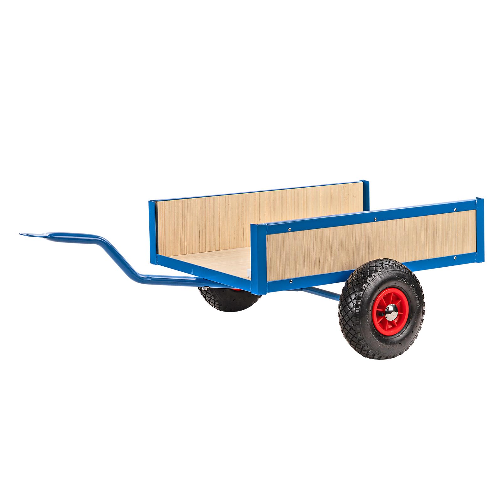 DEMA Gokart Anhänger Tretauto Transportanhänger 100 kg Luftbereifung | Kinderfahrzeug, Lastenanhänger, Handwagen, Bordwände abnehmbar, Luftreifen, Garten, Spielzeugtransport