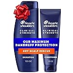 Head & Shoulders Anti-Dandruff Shampoo, Clinical Strength Dry Scalp Rescue, 1% Selenium Sulfide, Seborrheic Dermatitis Relief, Dry Scalp, 13.5 fl oz + Conditioner, 9.1oz