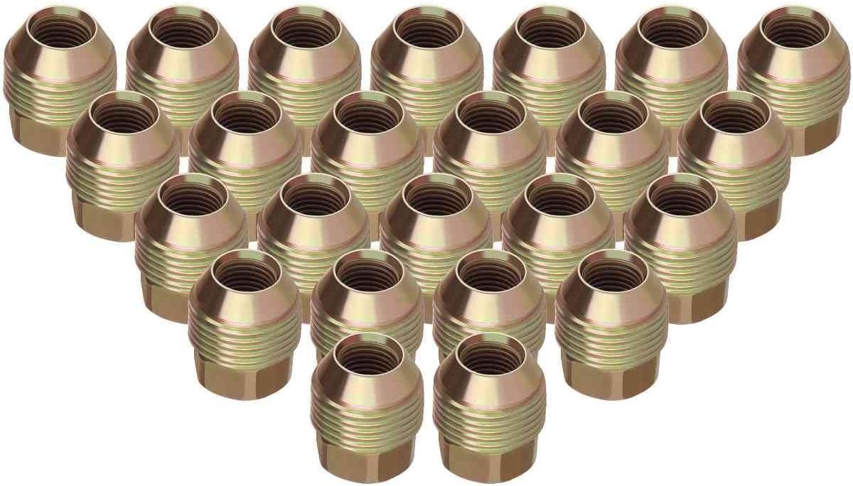 cciyu Set of 24 14mmx1.5 OEM/Stock/Factory Lug Nuts for Avalanche C1500 K1500/2500,Silverado/Suburban/Express 1500, Tahoe Traverse, M14x1.5 Wheel Lugnuts for Acadia Savana/Sierra 1500 Yukon Escalade