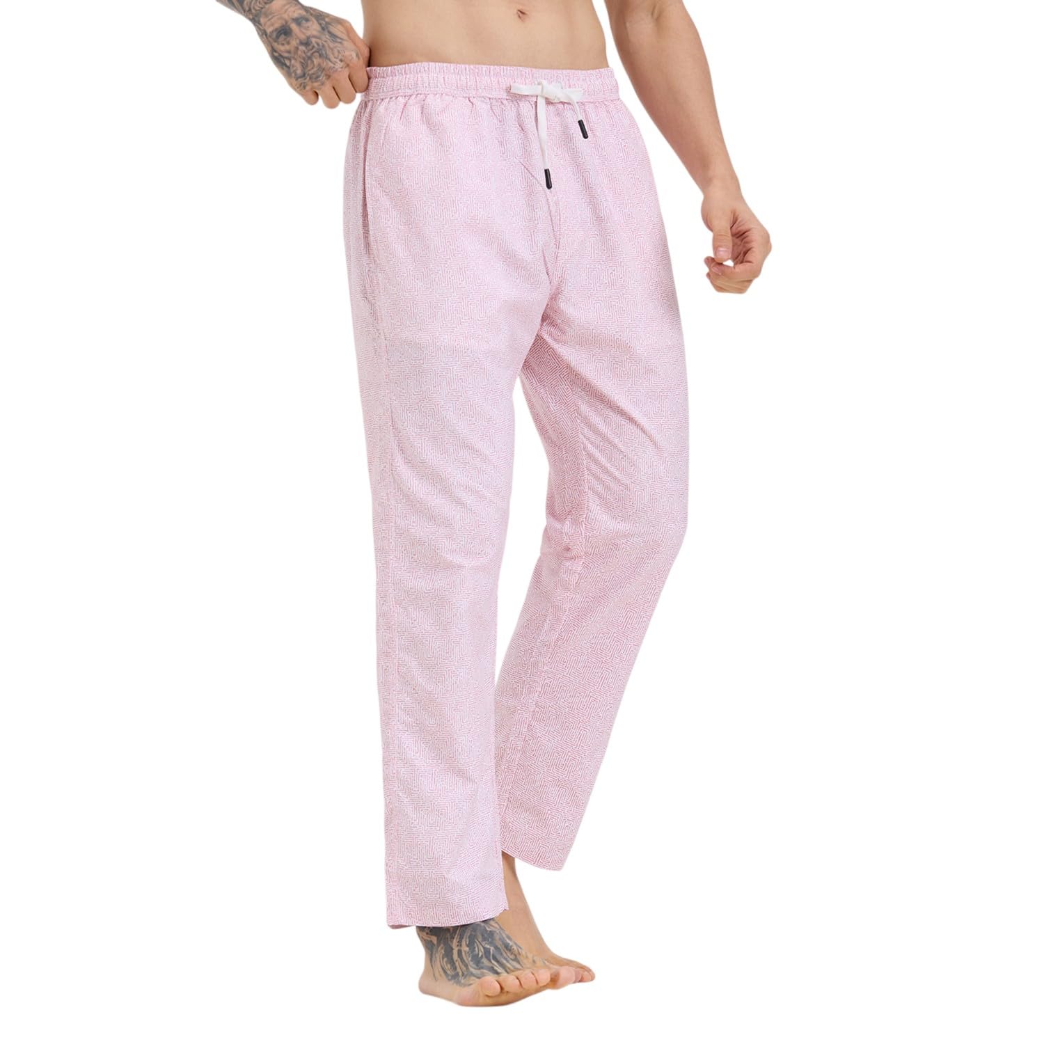 Men’s Lightweight Microcotton Pajama Pants – Ultra-Soft Breathable Sleepwear Bottoms with Pockets | Comfortable Lounge Pants for Sleeping