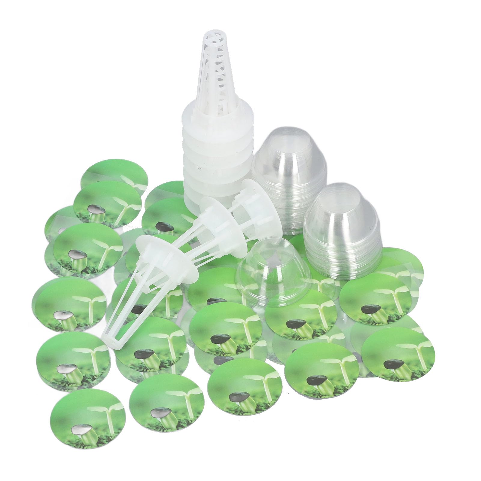 Kit De Dosettes Pour Aerogarden - 12 Pièces - Avec Éponges, Paniers, Dômes Et Engrais - Hydroponie