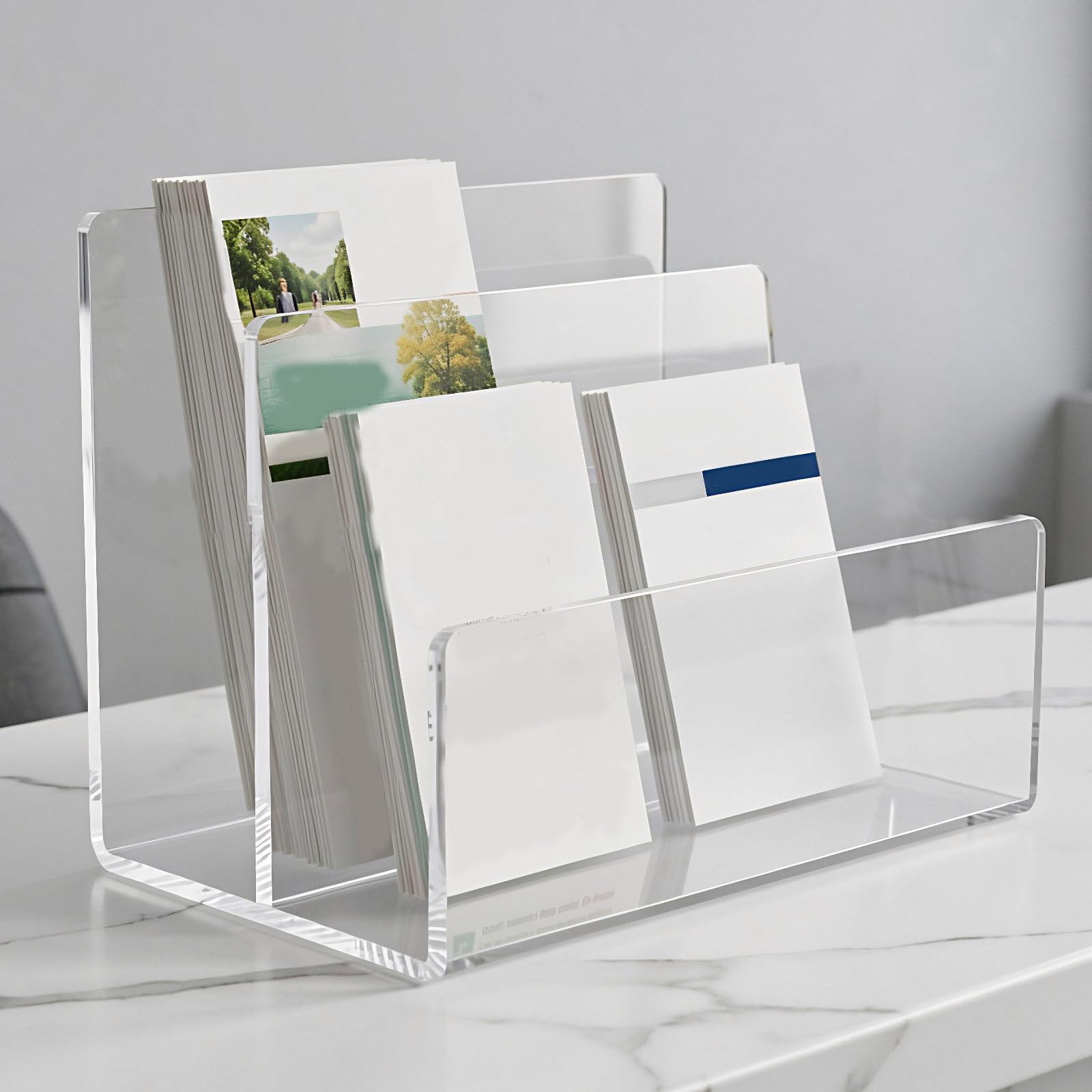 Toddmomy Soporte acrílico para Sobres, Organizador de Archivos
