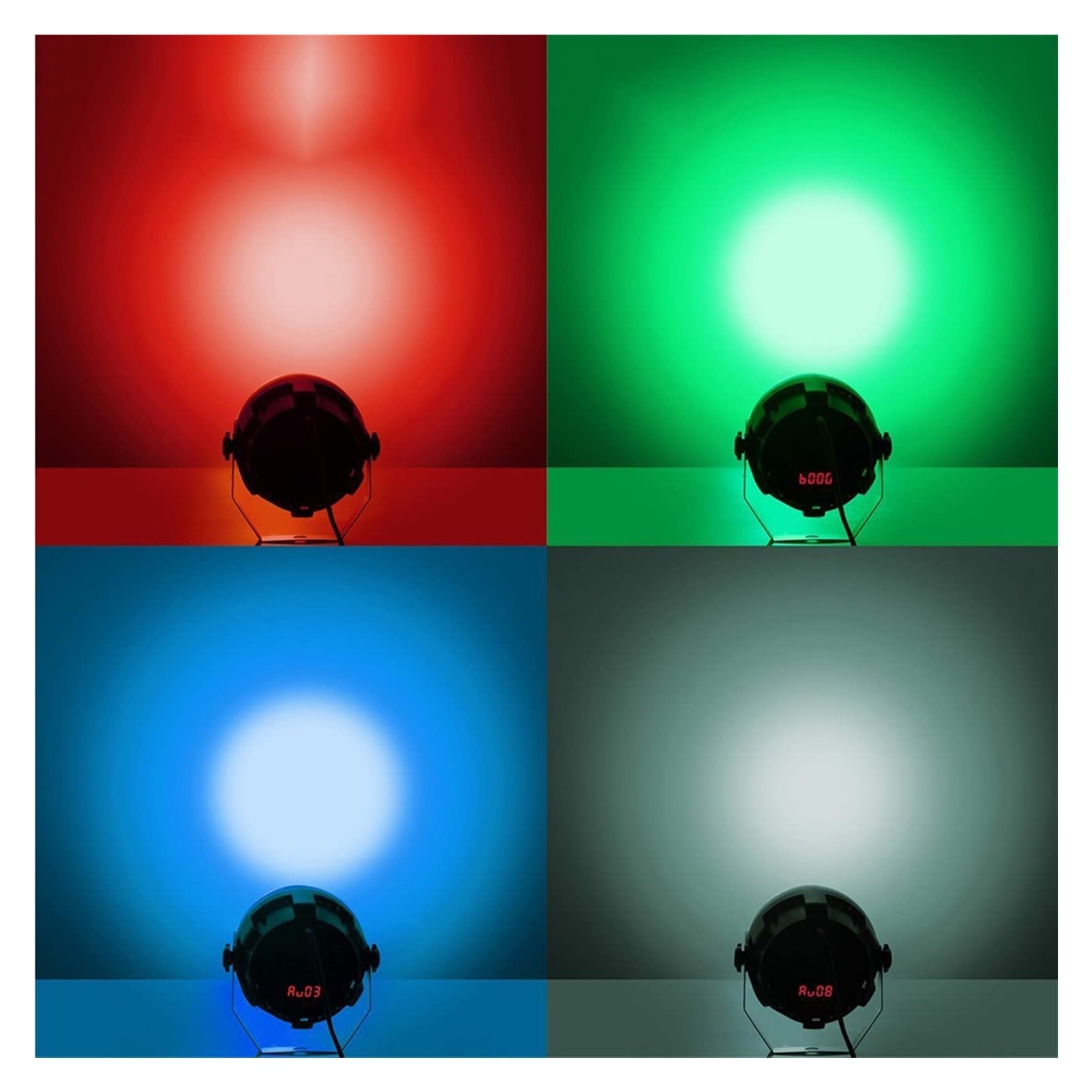 Światło dyskotekowe, Mieszkanie 12 LED Par Stage Light RGBW 36W Disco Party Lights Luz DJ Effector Controller DJ Sprzęt Projektor Luces Discotec