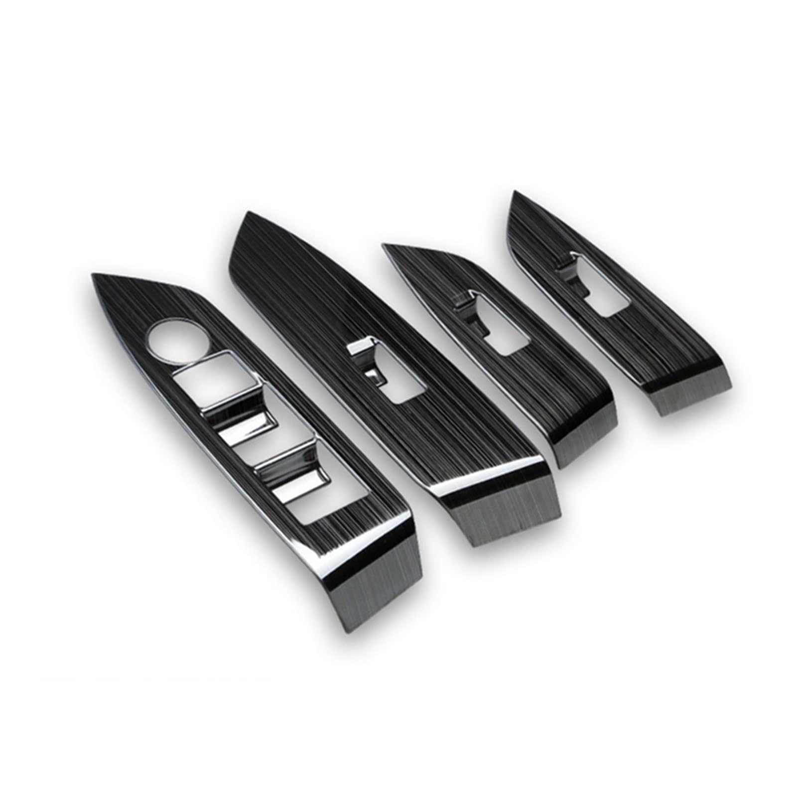 for Mazda CX-5 CX5 2017-2021 2022 2023 2024 KF LHD Car Window Switch Adjustment Knob Panel Cover Trim Stickers Strips Garnish Car Trim Interior(Black)