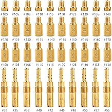 30Pcs Carburetor Main Jets and 10Pcs Slow Jets Pilot Jet Kit Fits for PWK Keihin OKO KOSO CVK Mikuni