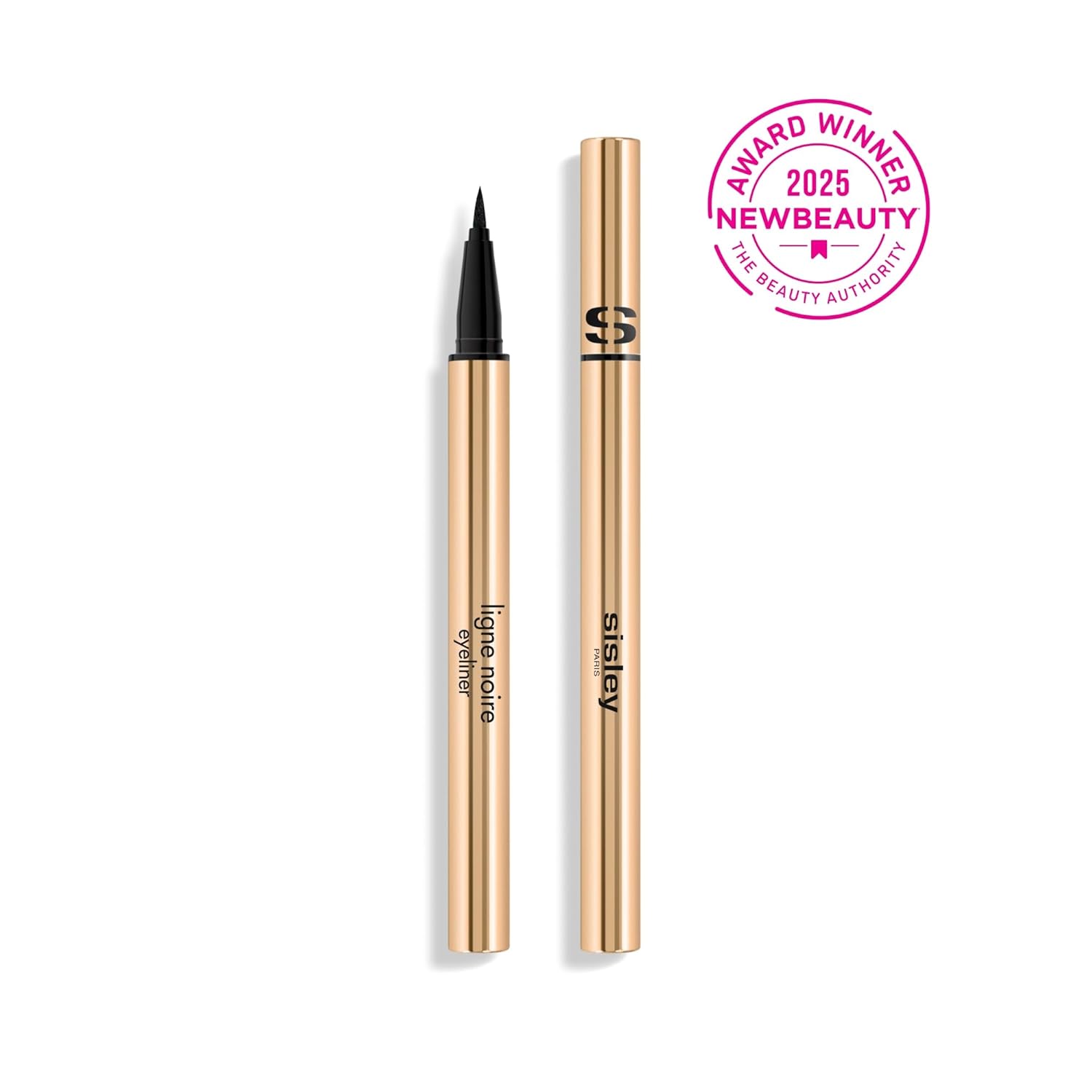 Sisley Paris Ligne Noire Eyeliner, 1 Deep Black - High-Intensity, Long-Lasting, Waterproof Formula - Supports Lash Quality with Vitamin Peptide - Easy Application