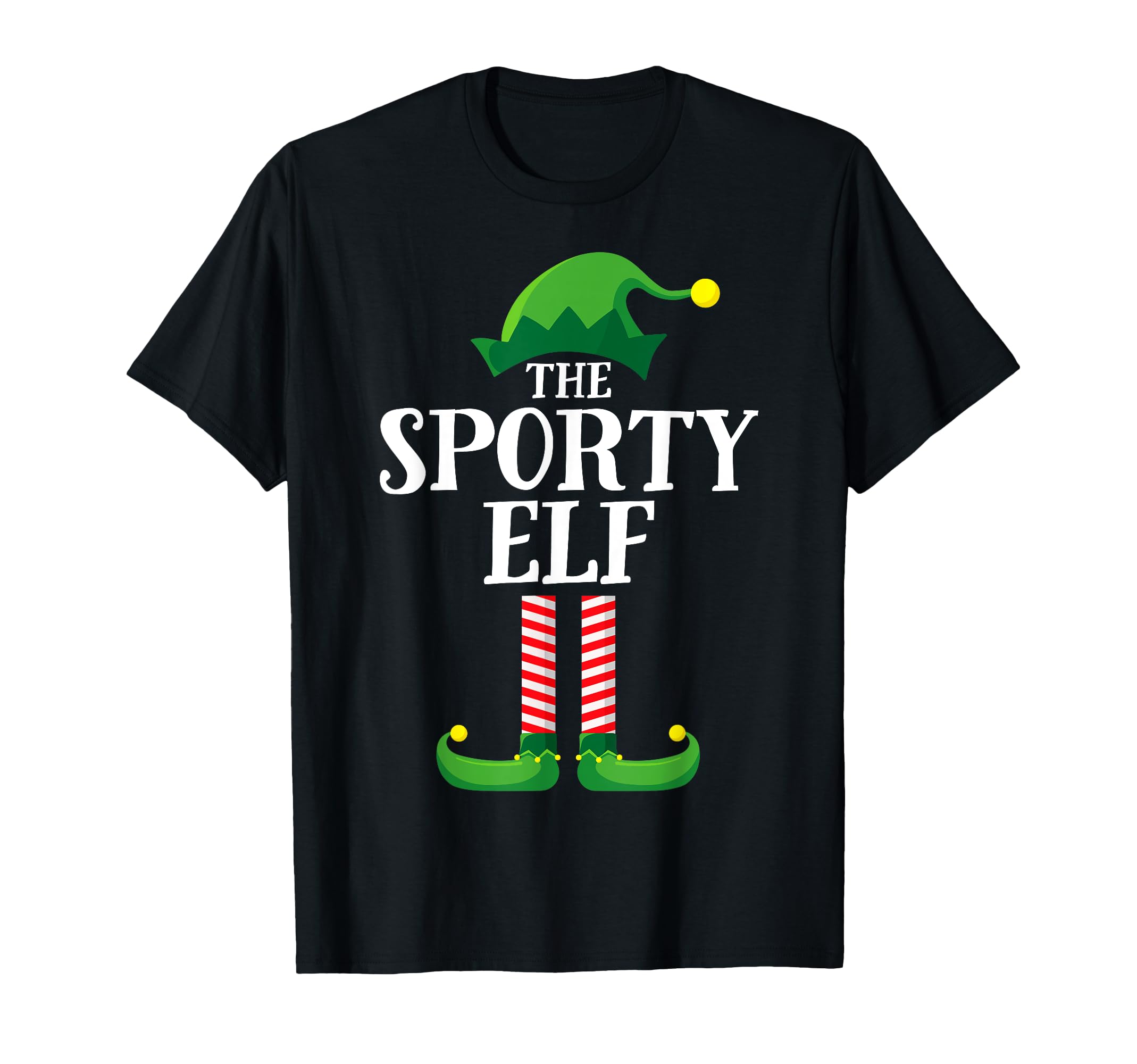 Sporty Elf Matching Family Group Christmas Party Pyjamas T-Shirt