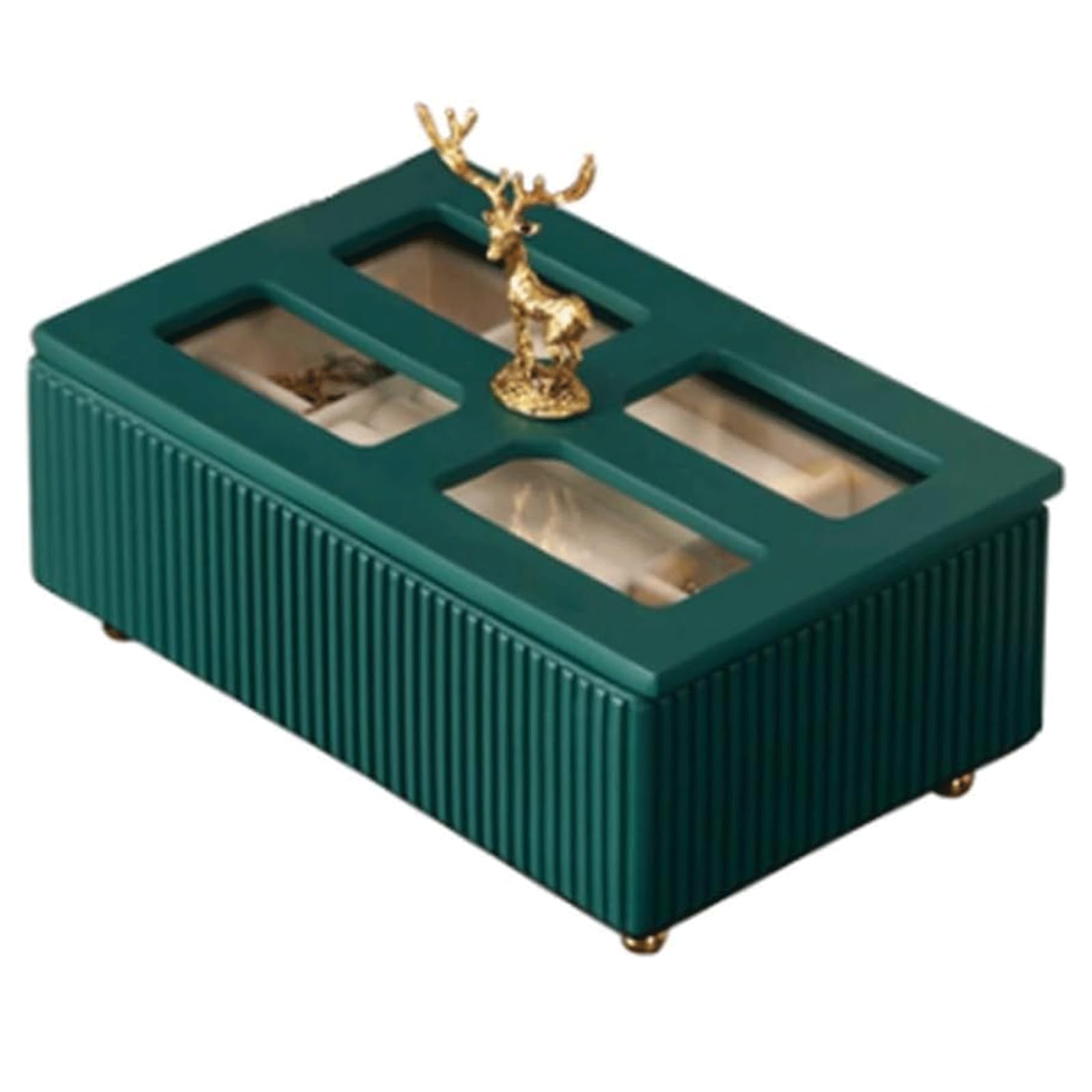 Large Capacity Jewelry Box Resin Jewelry Case Fashion Jewelry Storage Box for Women Bedroom Jewelry Organizer Box