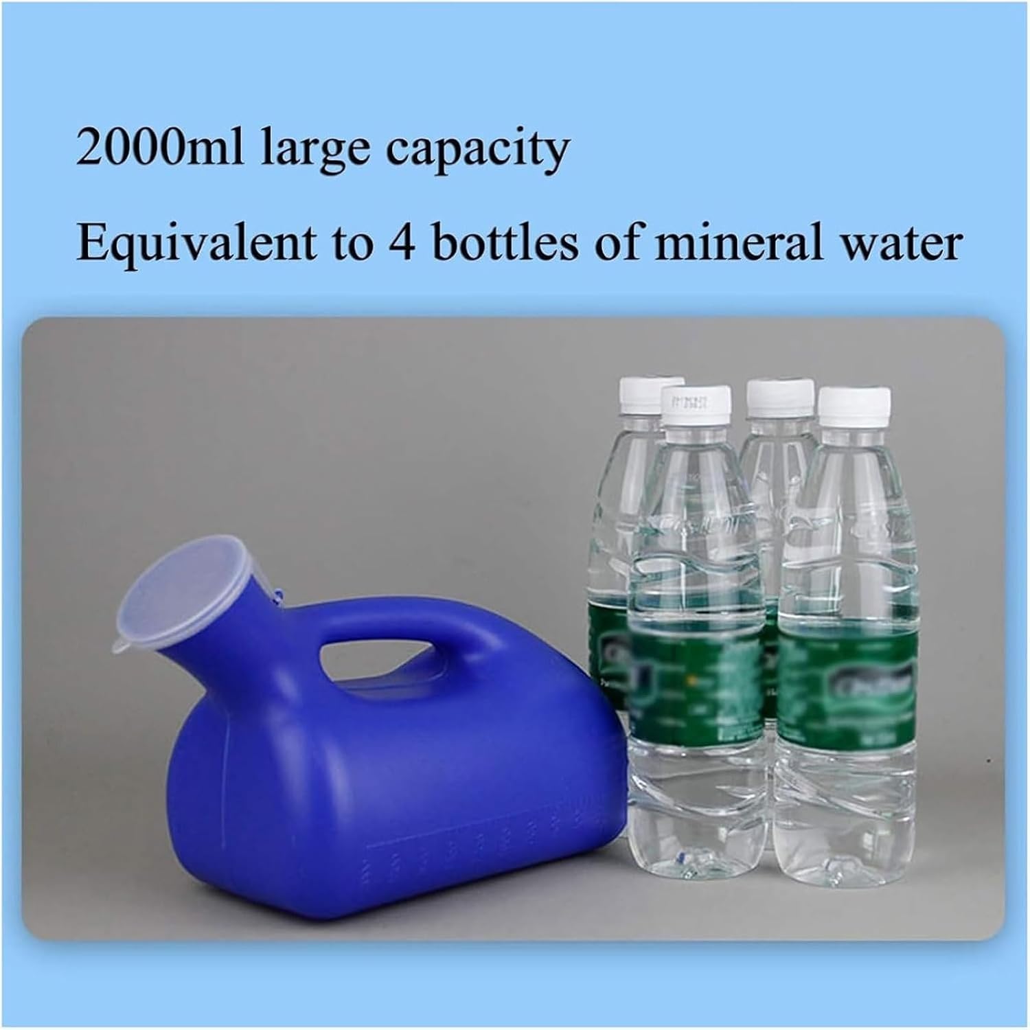 2000ml Portable Urine Bottle for Men,Male Urinal,Urine Collection Containers for Car, Elderly & Incontinence