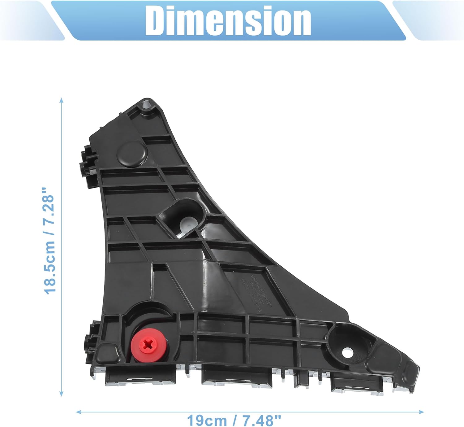 X AUTOHAUX Pair of Front Bumper Bracket Retainer Spacer Mounting Support for Toyota Tundra 2014-2021 No.521160C110/521150C110 Plastic Black