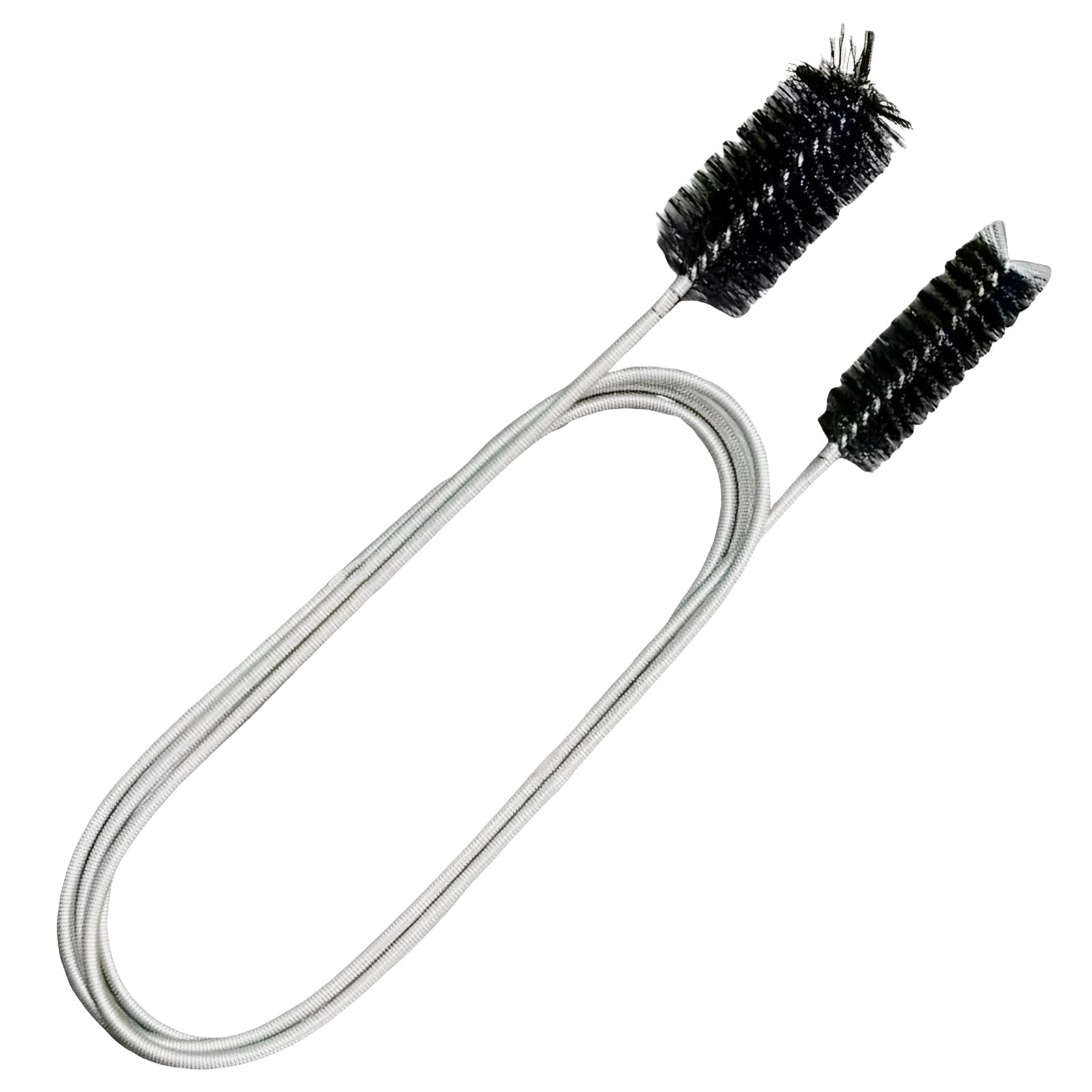 200 Cm Flexible Drain Brush,Long Thin Cleaning Brush,Slim Pipe Unblocker,Multifunction Drain Cleaner Tool for Bath Shower Fridge Sink Hole,Double Head Tube Cleaning Brush Unblocker Tool (Black)