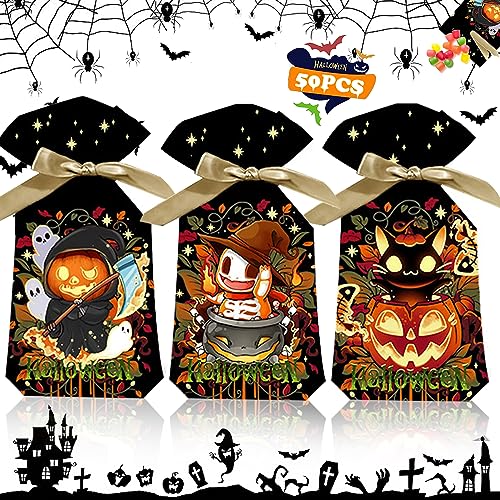50 Stück Halloween Geschenktüten Set
