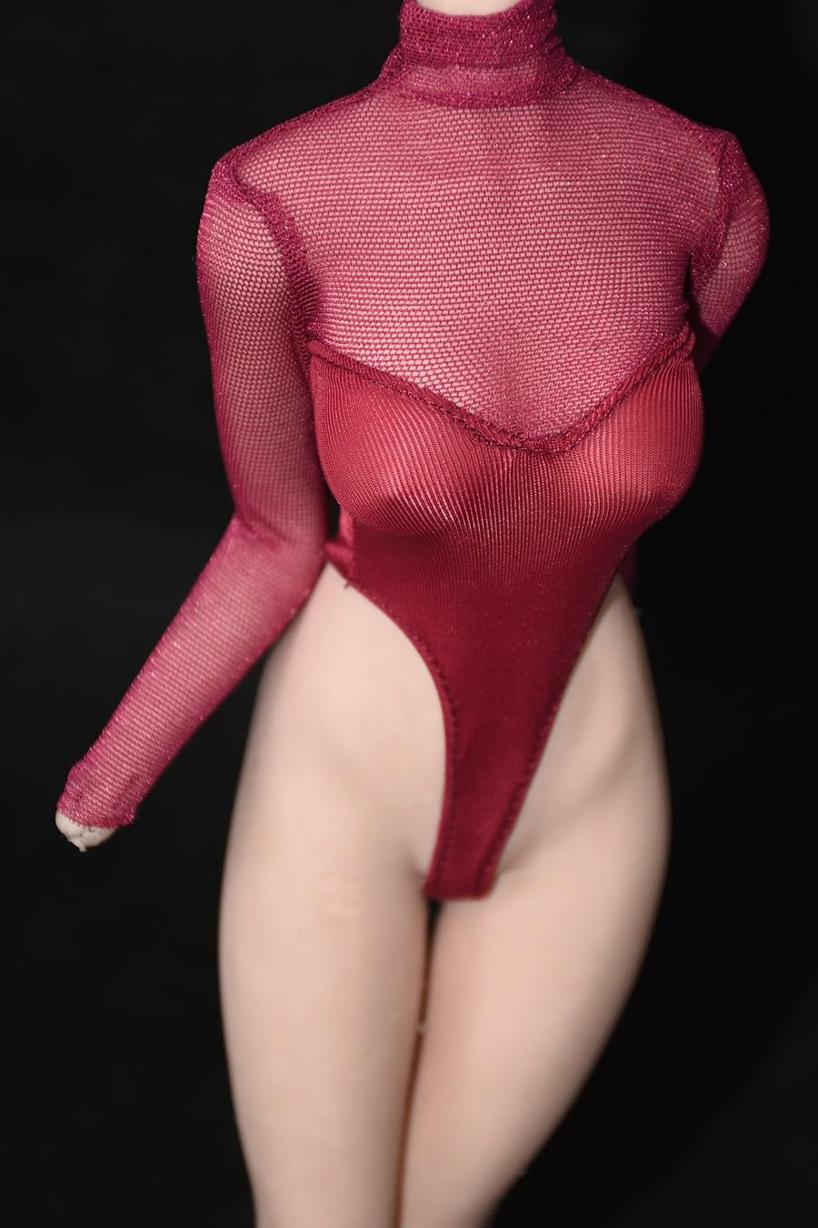 Combinaison en maille rouge AMITD pour figurine 30 cm