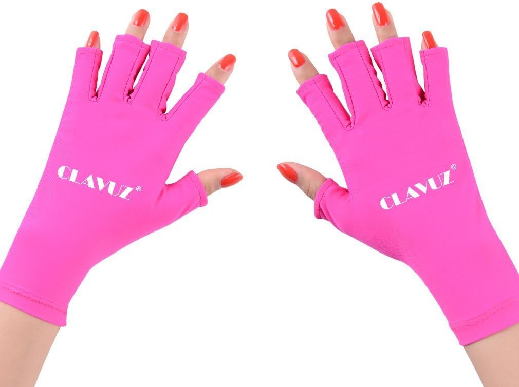 CLAVUZ Nail Shield Gloves Anti UV for Gel Manicures with UV/LED Lamps