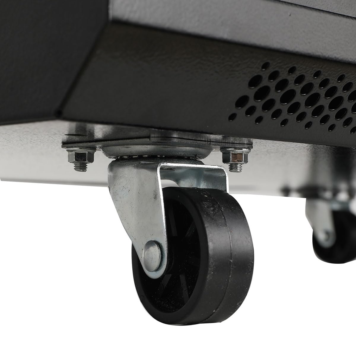 12HE - Armario de red para servidores (19 pulgadas, con 4 ruedas extraíbles, capacidad de carga de 60 kg, con puerta frontal perforada, 600 x 450 x 650 mm)