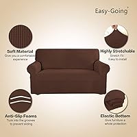 Vista 425 de Easy-Going - Funda elástica para sofá, 1 pieza, protector de muebles, suave, con parte inferior elástica, para niños, tela de jacquard de poliéster