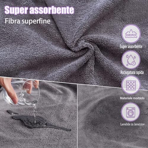 Bibykivn Accappatoio per Cani Microfibra