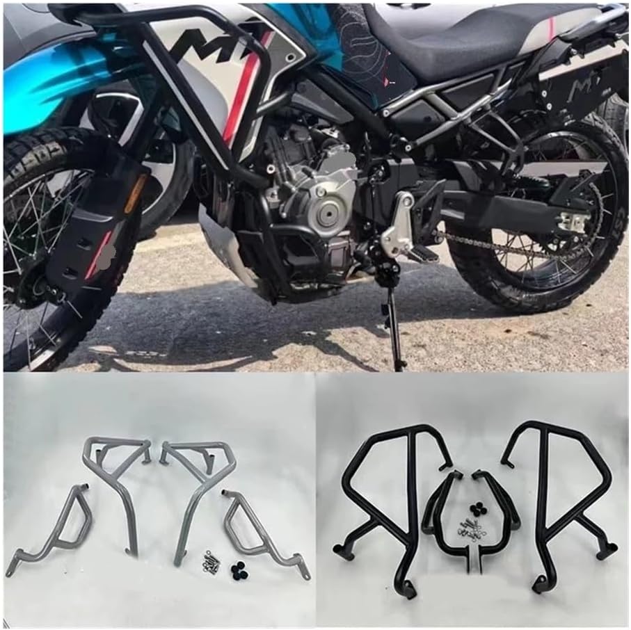 Engine Guard Crash Bar Bumper for 450MT 2024 Motorcycle Bumper Frame Engine Protection Engine Guard Anti Crash Bar Accessories Carbon Steel Bumper Engine Guard Crash Bars