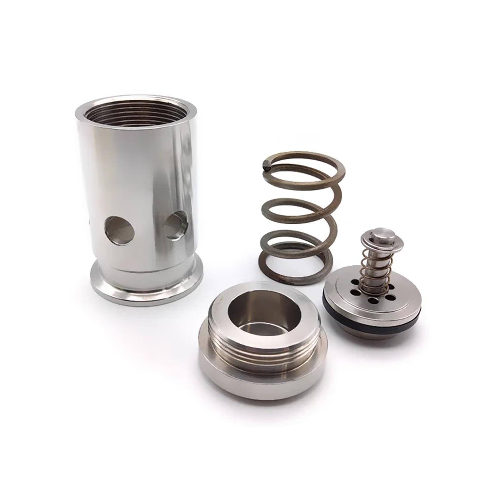 Valvula Antiretorno Agua válvula de alivio seguridad 0.1-0.3mpa 1,5" 2" acero inoxidable tres abrazaderas para calefacción(Ferrule OD 64mm,0.3Mpa)