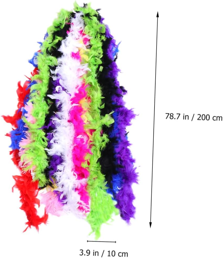 9 Pack 40g Real Turkey Boas Luster Trim for Craft Fashionable Party Accessories