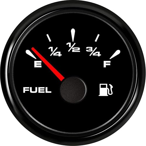 SAMDO Digital Fuel Level Gauge Universal Fuel Meter Signal Adjustable 7 Color Backlight 52mm 12V/24V 0-190ohm, 240-33ohm, 240-30ohm, 0-180ohm, 10-180ohm