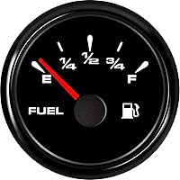 Vista 1 de SAMDO Medidor de Nivel de Combustible Digital Universal Universal Señal Ajustable de 7 Colores de Retroiluminación de 52mm 12V/24V 0-190ohm