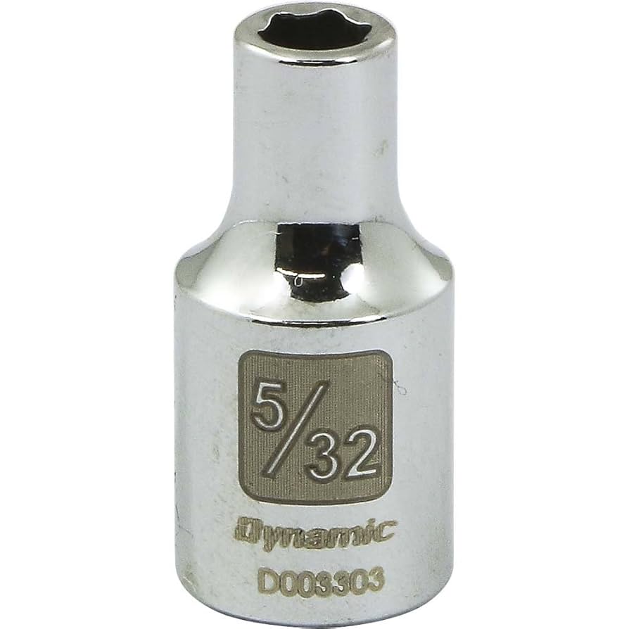 Dynamic Tools 1/4-Inch Drive 6 Point SAE, 5/32-Inch Standard