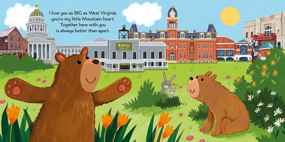 I Love You as Big as West Virginia: A Sweet Love Board Book for Toddlers, the Perfect Easter Gift! - Image 2