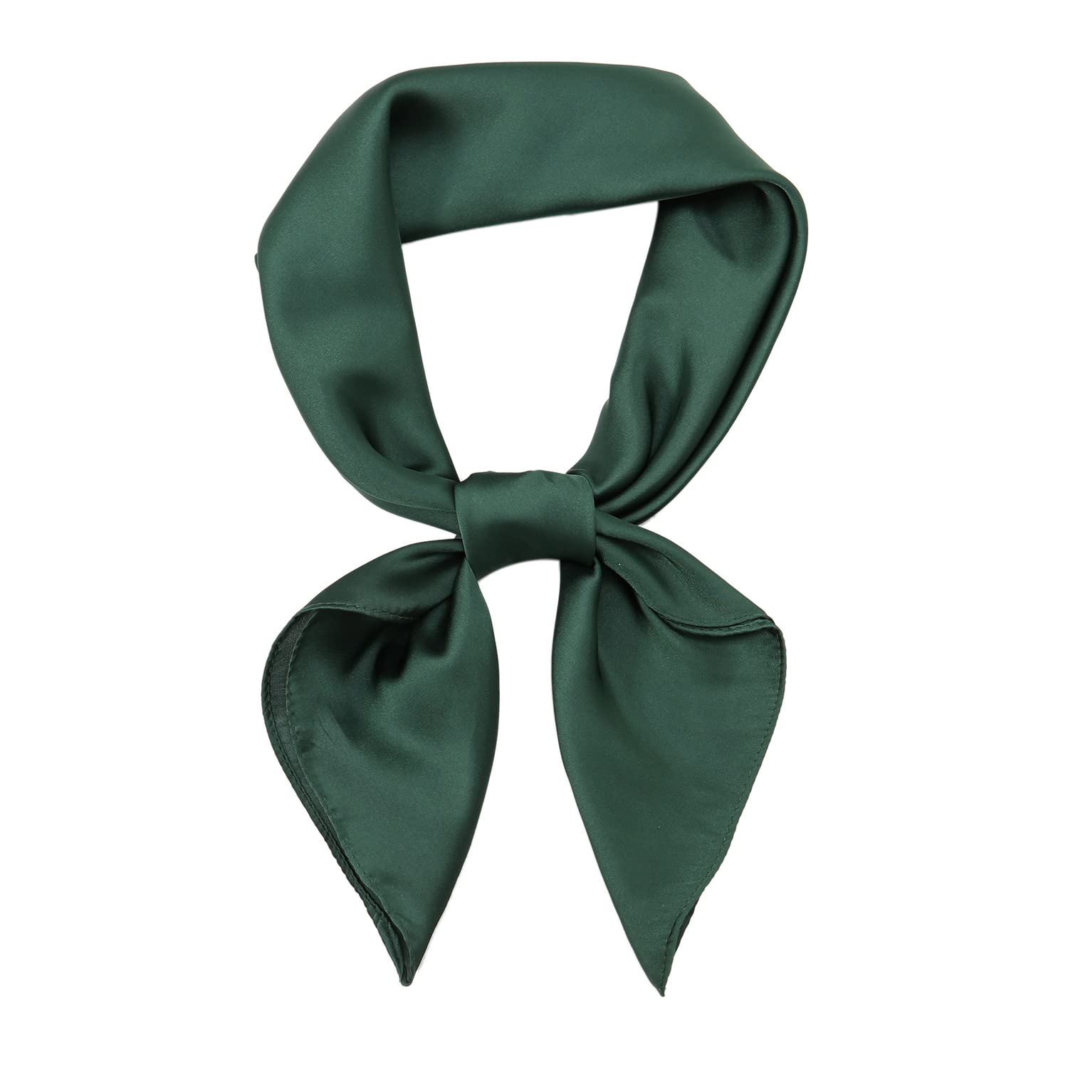 RIIQIICHY Seidentuch Damen Bandana Kopftuch Sommer Schals & Tücher Haarschal Halstücher Quadrates 70x70cm