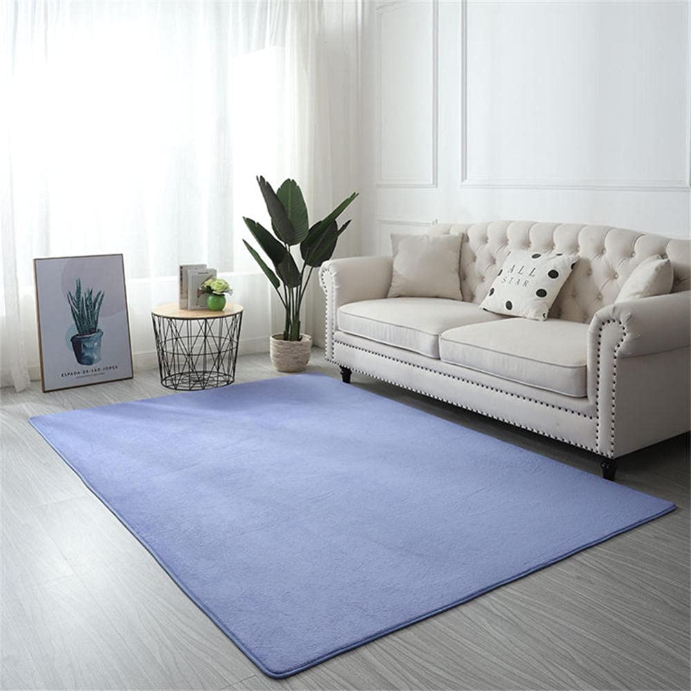 Tapis de salon moderne bleu grand tapis de chambre