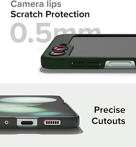 Miniatura 7 de Ringke Funda delgada ajuste minimalista compatible con Samsung Galaxy Z Flip 5 para mujeres y hombres, diseño simple y moderno, funda protectora 5G